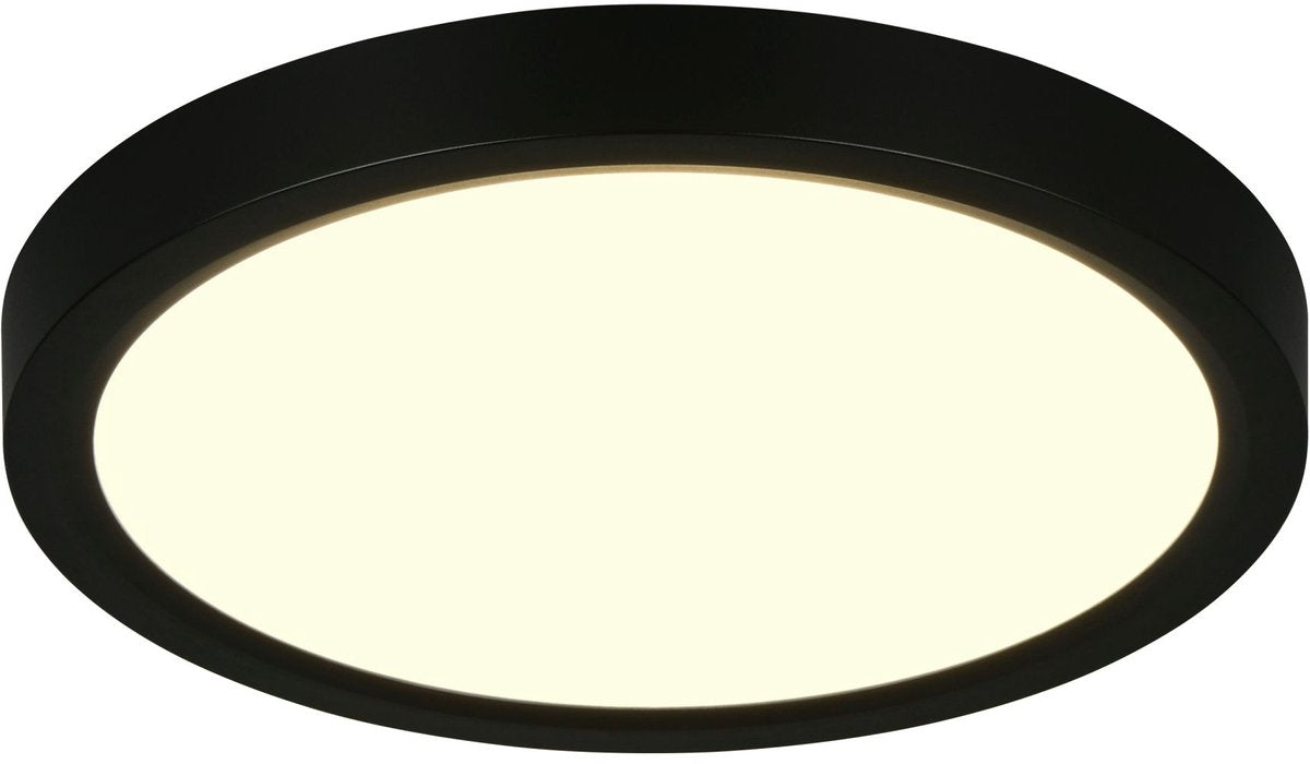 RL LIVE YOUR LIGHT Reality draco - plafondlamp - zwart mat - incl. 1x smd 18 w - dimbaar met schakelaar - wand- en plafondmontage - geheugenfunctie via de wandschakelaar - eenvoudig te bevestigen - dip - schakelaar
