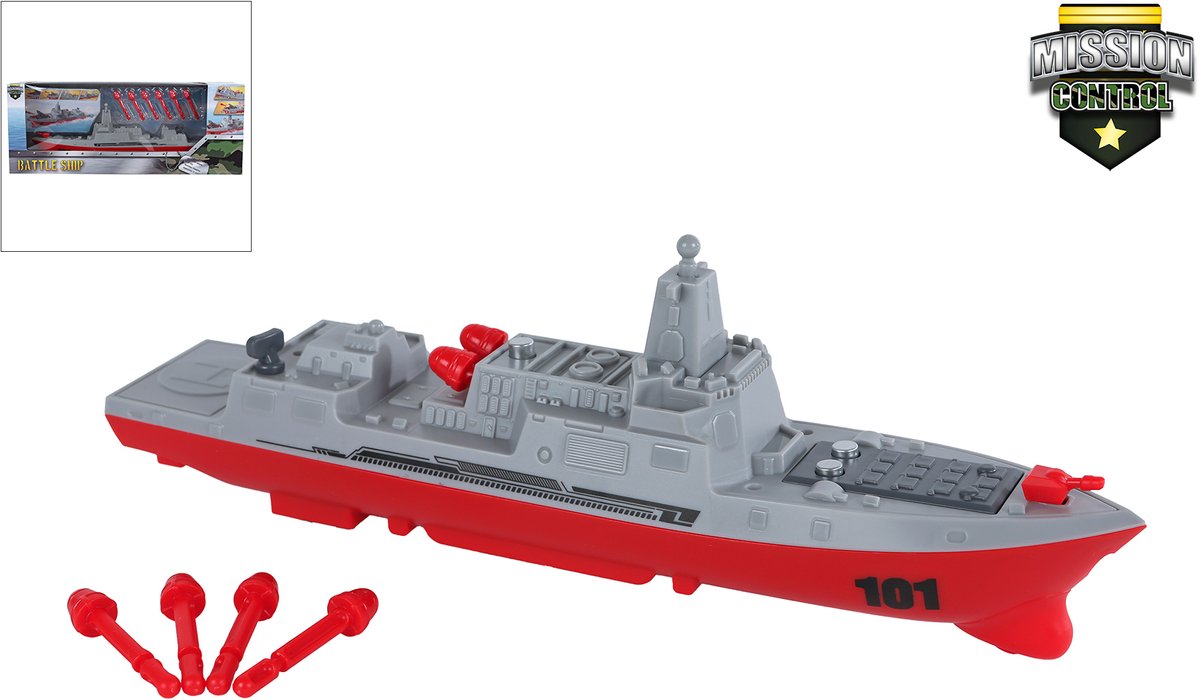 Van Manen Veenendaal BV Mission control marineschip met schietfunctie, 24cm