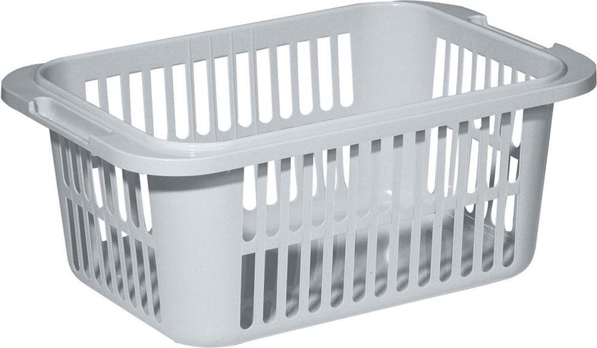Curver Allibert wasmand 30 ltr lingo steel 55x3