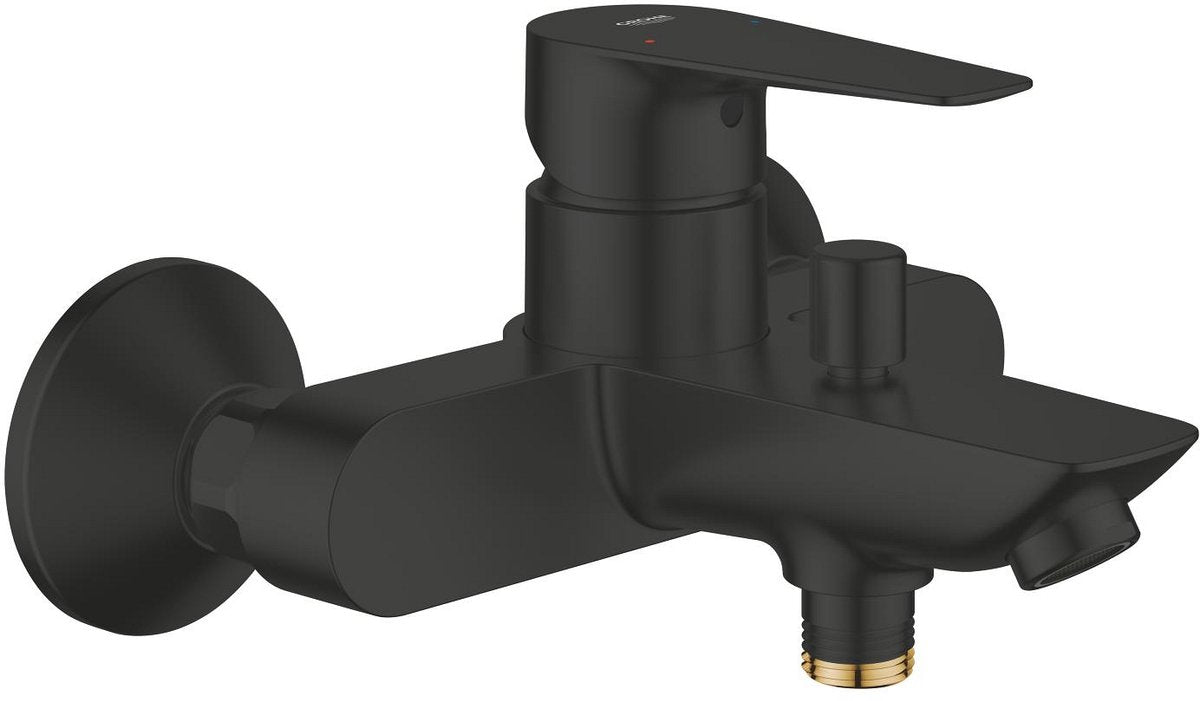 GROHE start edge badmengkraan – wandmontage – smoothcontrol – inclusief s-koppelingen – matte black