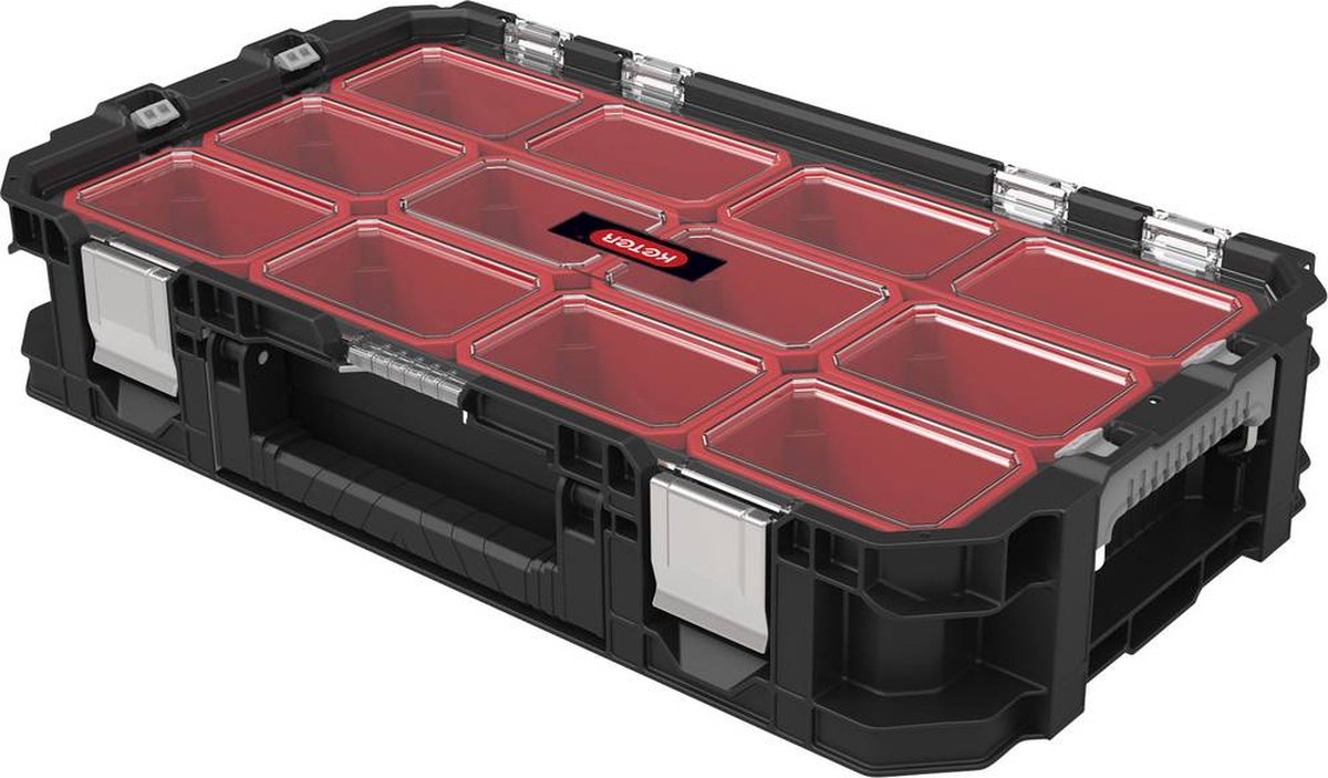 Keter connect gereedschapsorganizer - 12,6l - 54x30,2x11,4cm - zwart