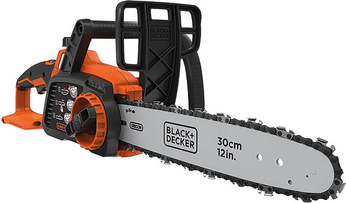 BLACK+DECKER 36v 30cm kettingzaag zonder accu en lader - gkc3630lb-xj