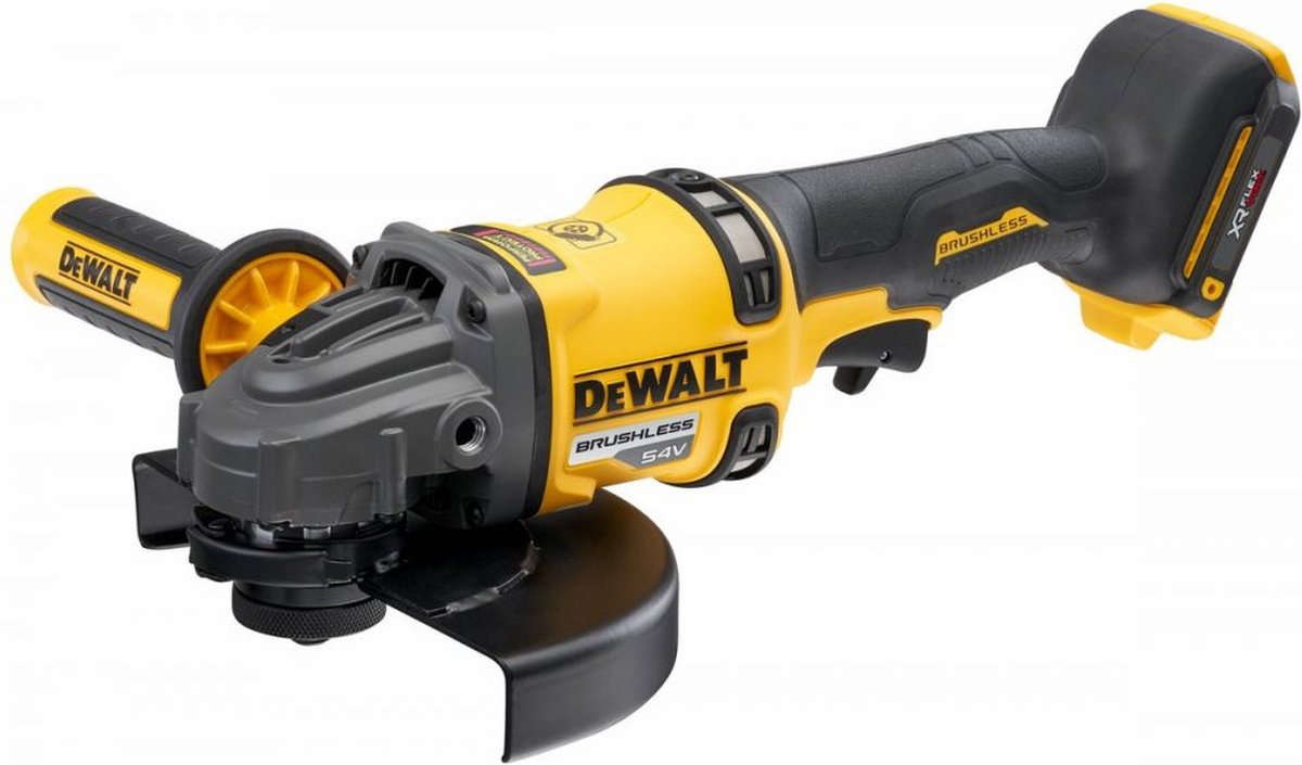 DeWalt dcg440n accu haakse slijper 180mm 54v xr flexvolt basic body