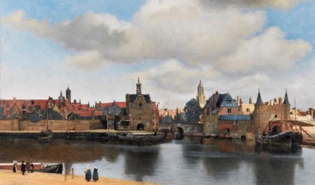 Puzzelman Puzzel gezicht op delft - johannes vermeer 1000 stukjes