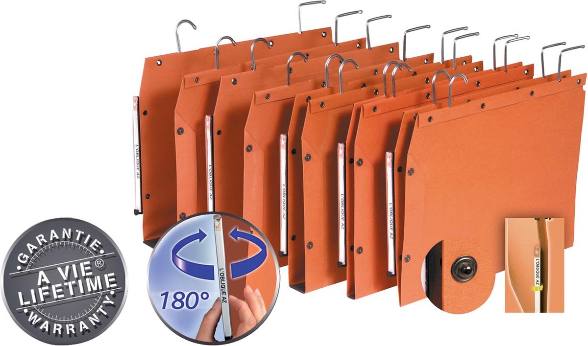 Elba L'oblique hangmappen voor kasten tub formaat 330 x 250 mm bodem 50 mm