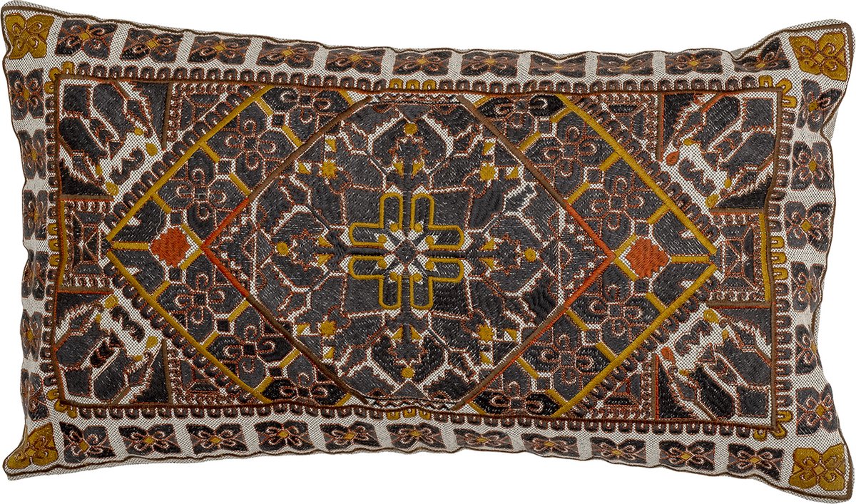 Bloomingville Emalie cushion, brown, cotton