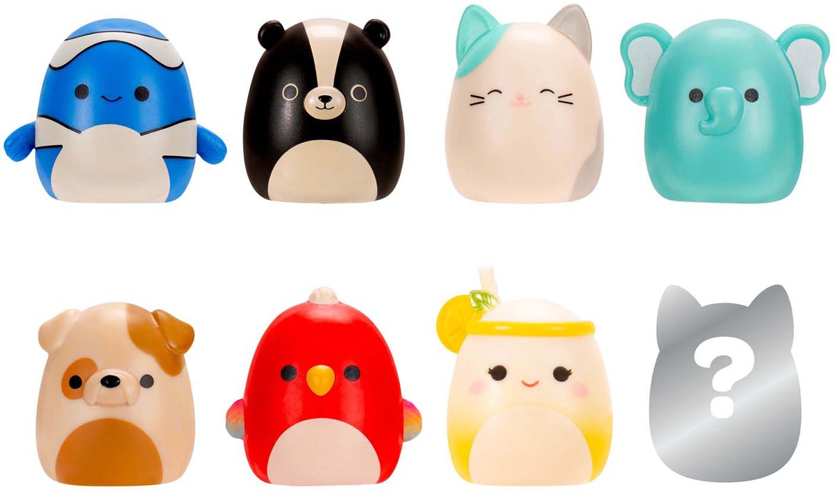 Jazwares Squishmallows - squish-a-longs speelfiguren style 4 - 8dlg.