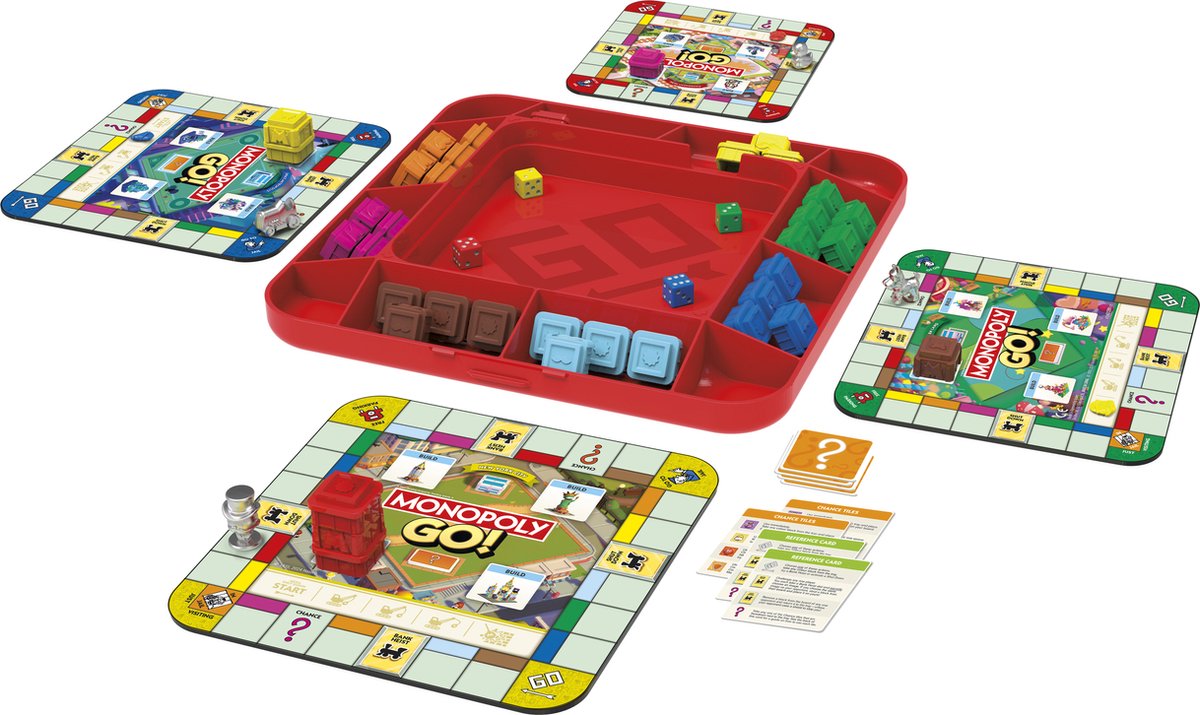 Hasbro monopoly bordspel go - familiespel - educatief - 2-4 spelers.
