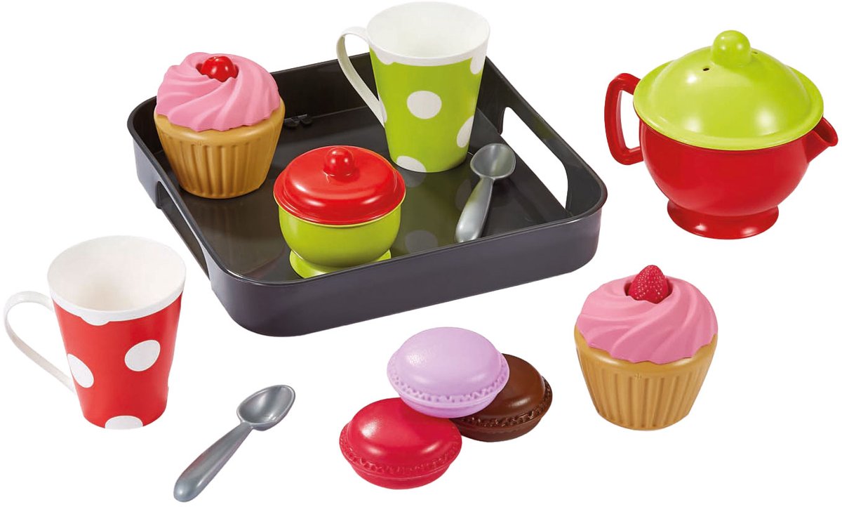 Écoiffier Ecoiffier 100% chef cupcakes op dienlad speelset - 12dlg.