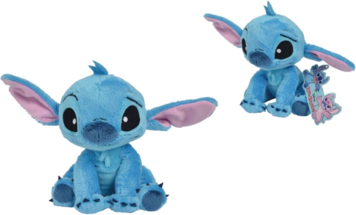 Simba Disney - lilo stitch - stitch - 17 cm - pluche - blauw - alle leeftijden - knuffel