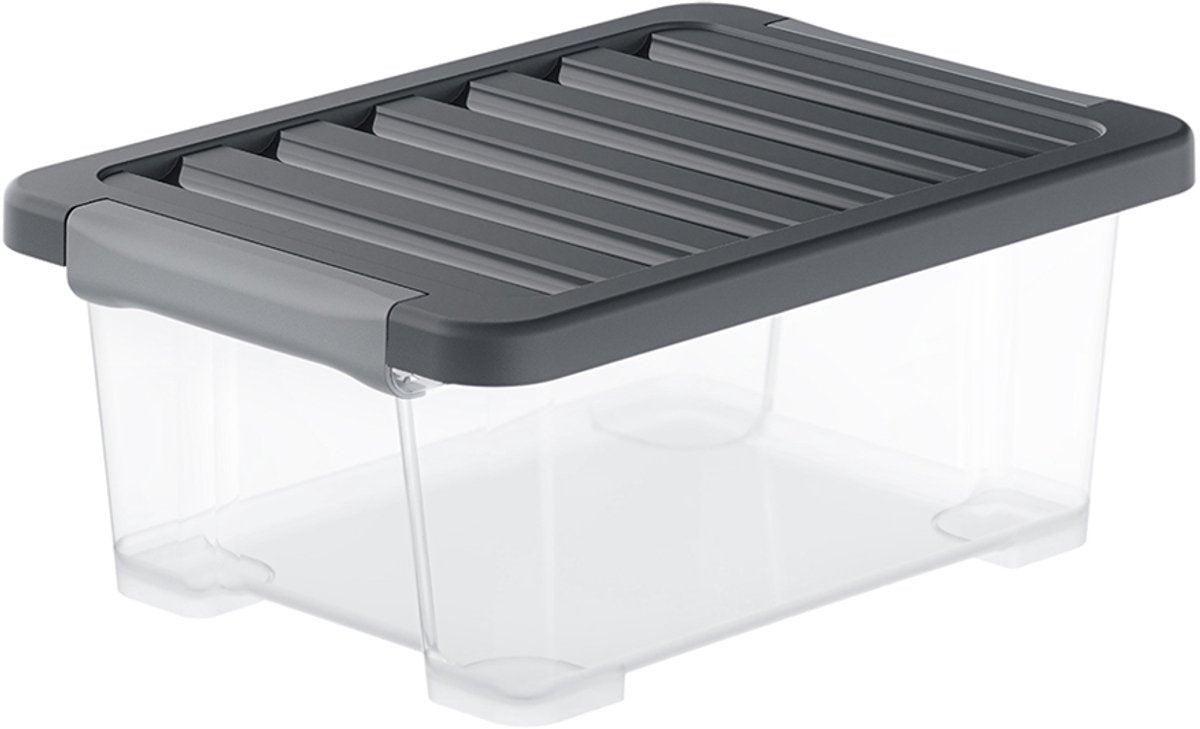 Rotho core plus opbergbox - set van 4 - stapelbaar - 11 ltr