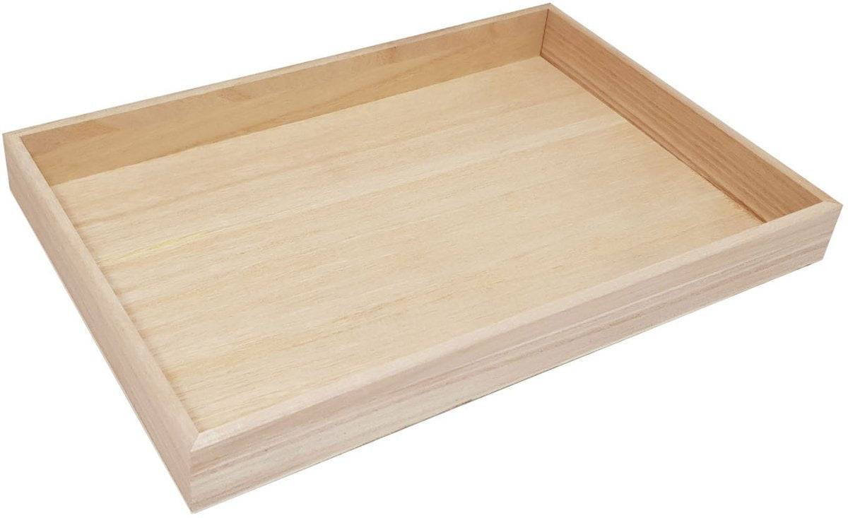 Playwood Houten frame recht 30,6x20,5x3,2cm 30,6x20,5x3,2cm paulownia (05-24)