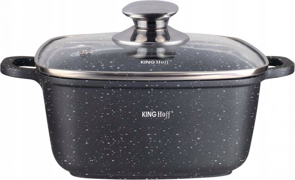 KINGHOFF 1605 - braadpan - vierkant - 28 cm - 6.5 liter