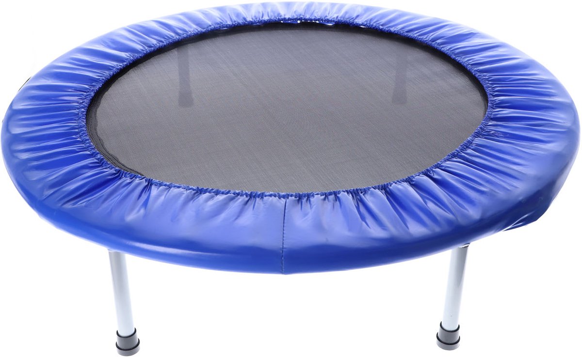 ALERT opvouwbaar fitness trampoline 97 cm blauw zwart