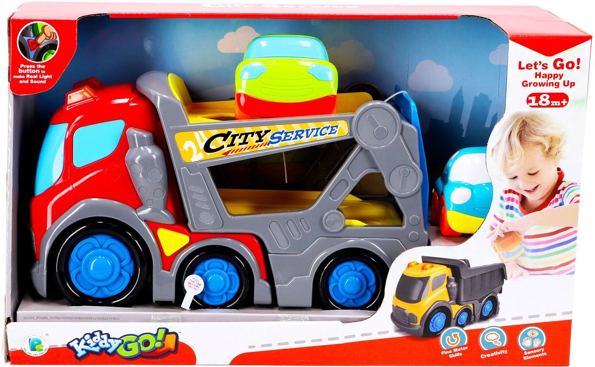 Merkloos Overige merken kiddygo transporter 31 cm + licht en geluid