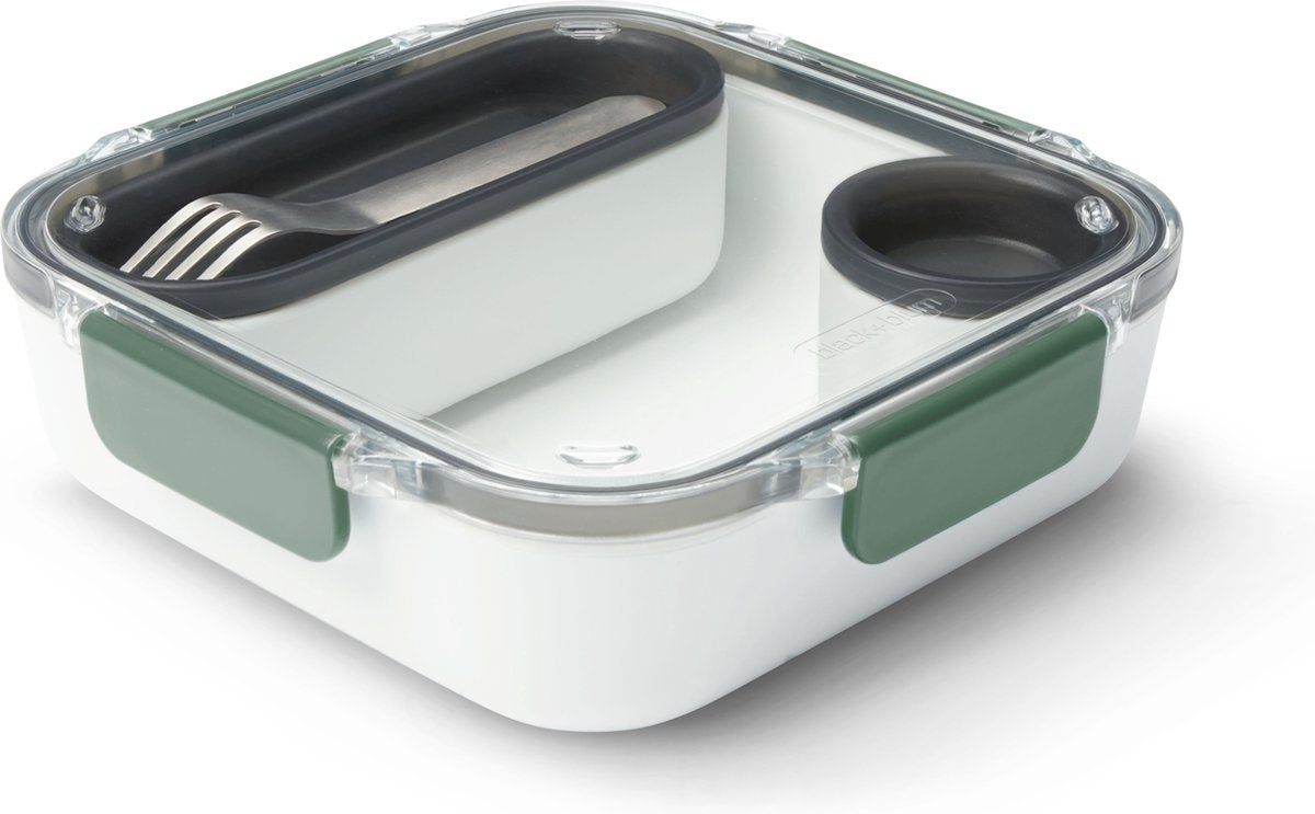 Black Blum Black+blum lunchbox original - 3 vakken - groen