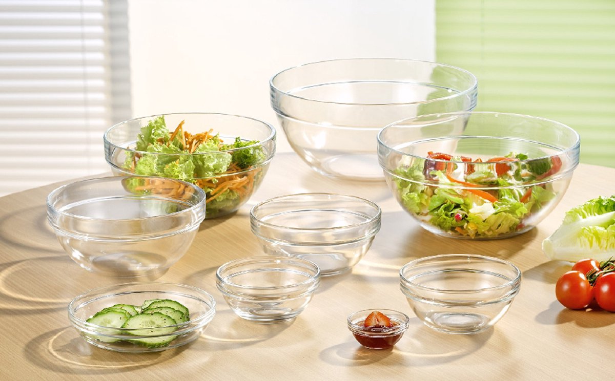 Duralex Kom lys 17 cm 0,8 l transparant gehard glas