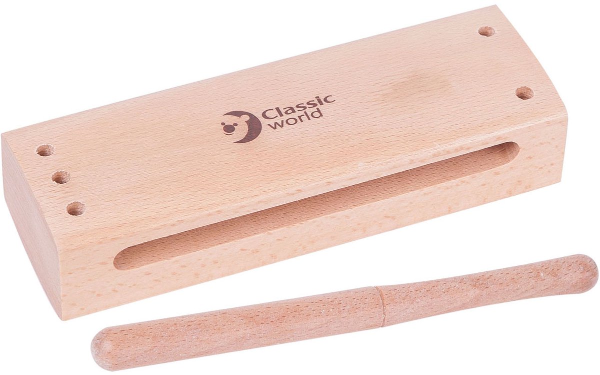 Classic World - toonblok - muziekinstrument - slagstok - hout