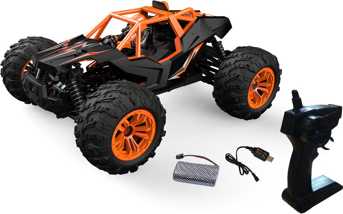 DF-Models Df-fun-racer 1:14 - 4wd, oranje ready to run (rtr)
