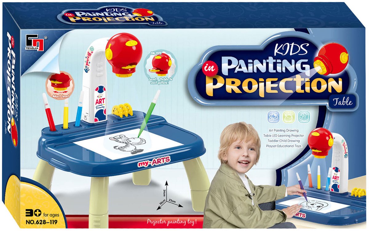 Lobbes Speelgoed BV Teken projectietafel blauw