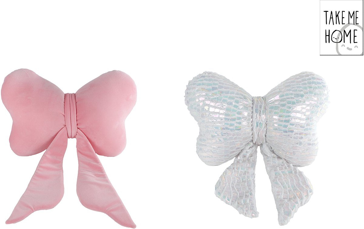 Take Me Home pluche knuffel strik 40cm - zachte knuffel speelgoed.
