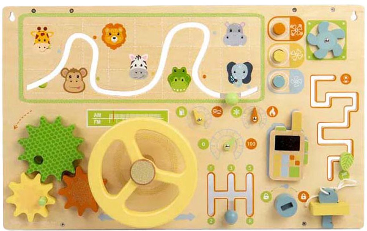 BIGJIGS houten jungle activiteitenbord