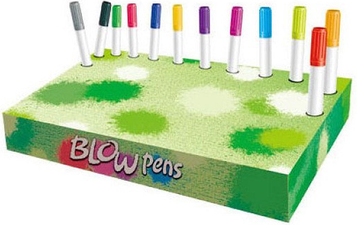 Lobbes Speelgoed BV Lobbes blaaspennen dinosaurus set met pompje en sjablonen.