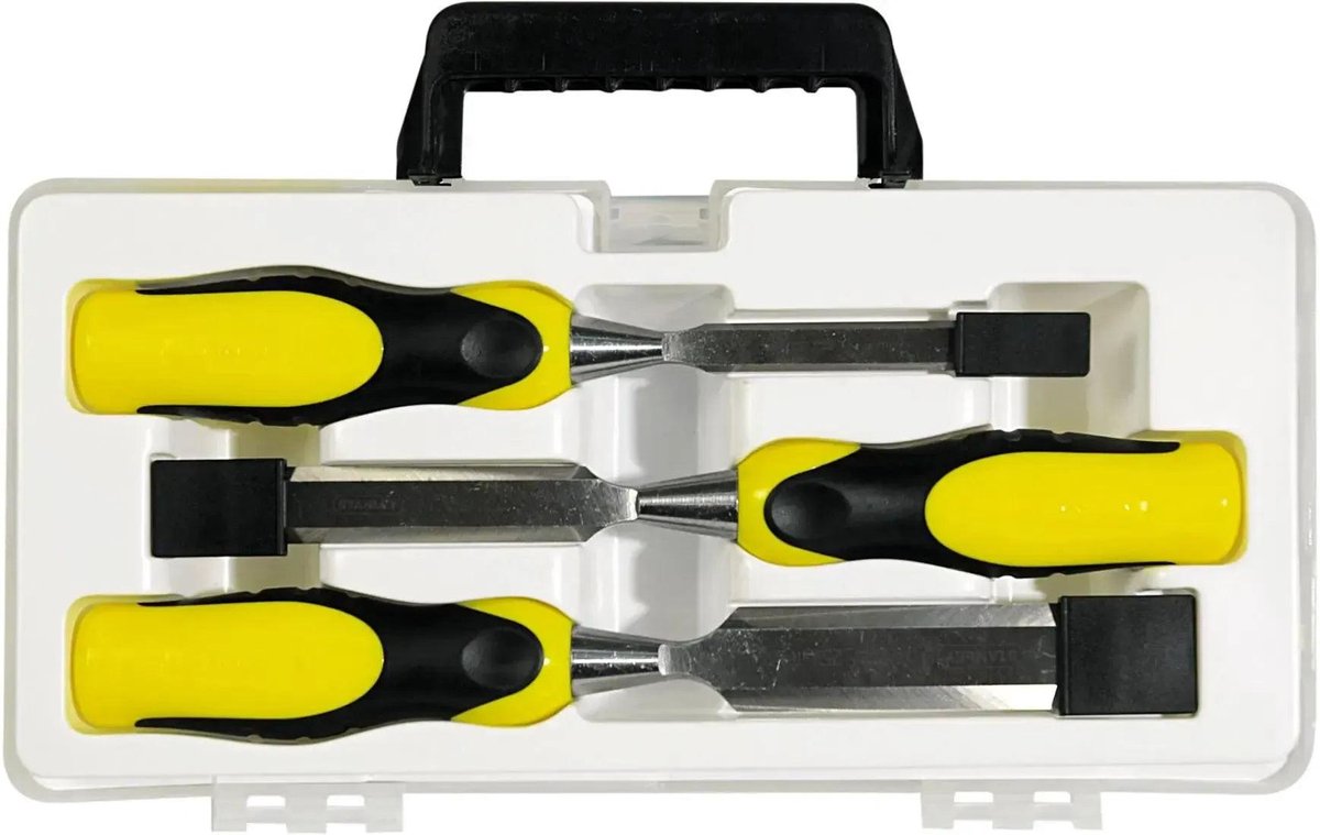 STANLEY steekbeitelset dynagrip 3dlg. (10.15.20 mm) - 2-16-887