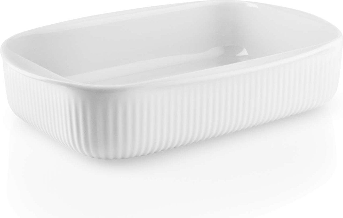 Eva Trio - legio nova ovenschaal klein - porselein - transparant -