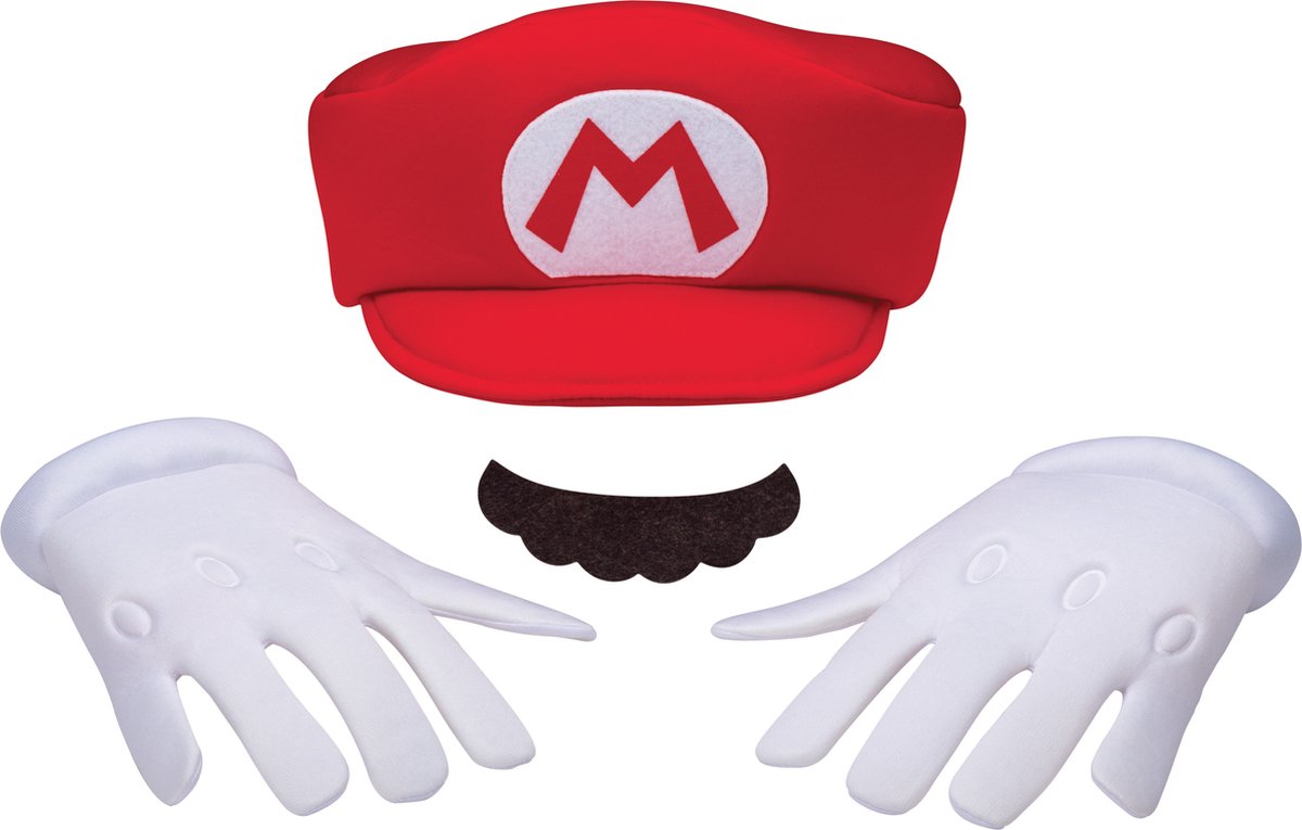 Disguise Nintendo - super mario bros, mario elevated kind accessoireset, maat one size