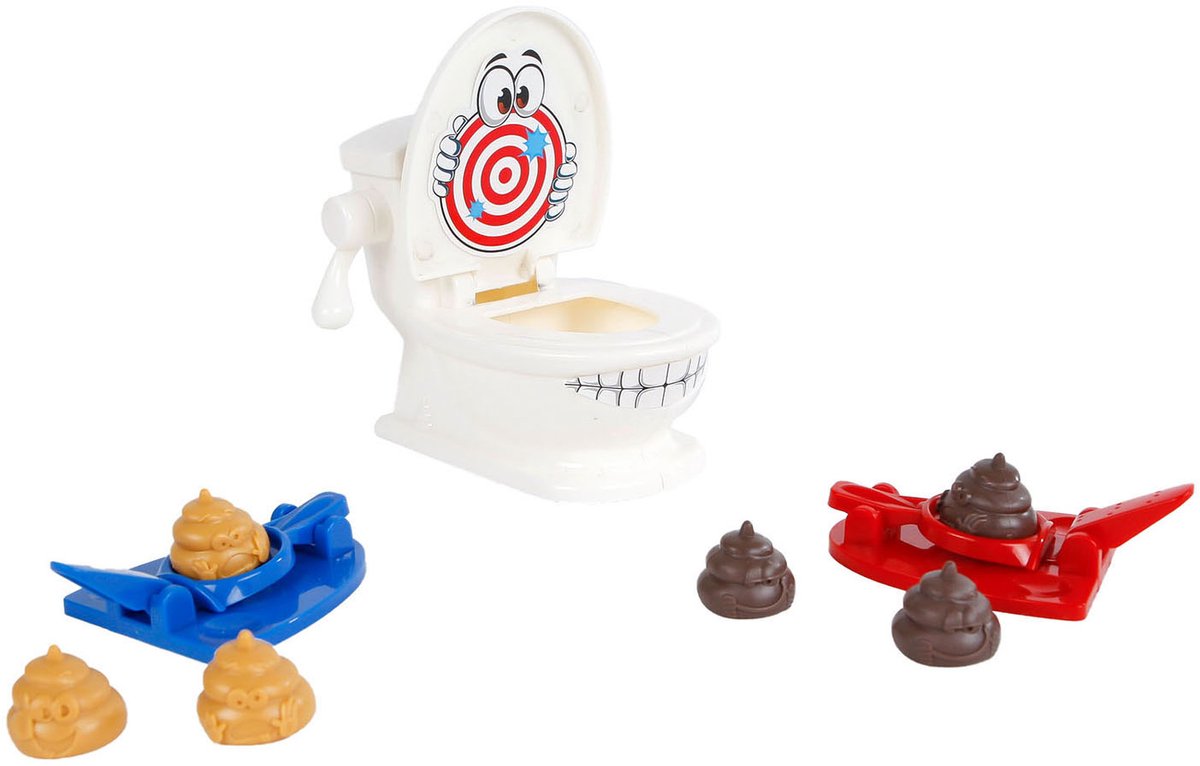 Poo Poep schieten toilet kinderspel grappig gezelschapsspel voor kinderen.