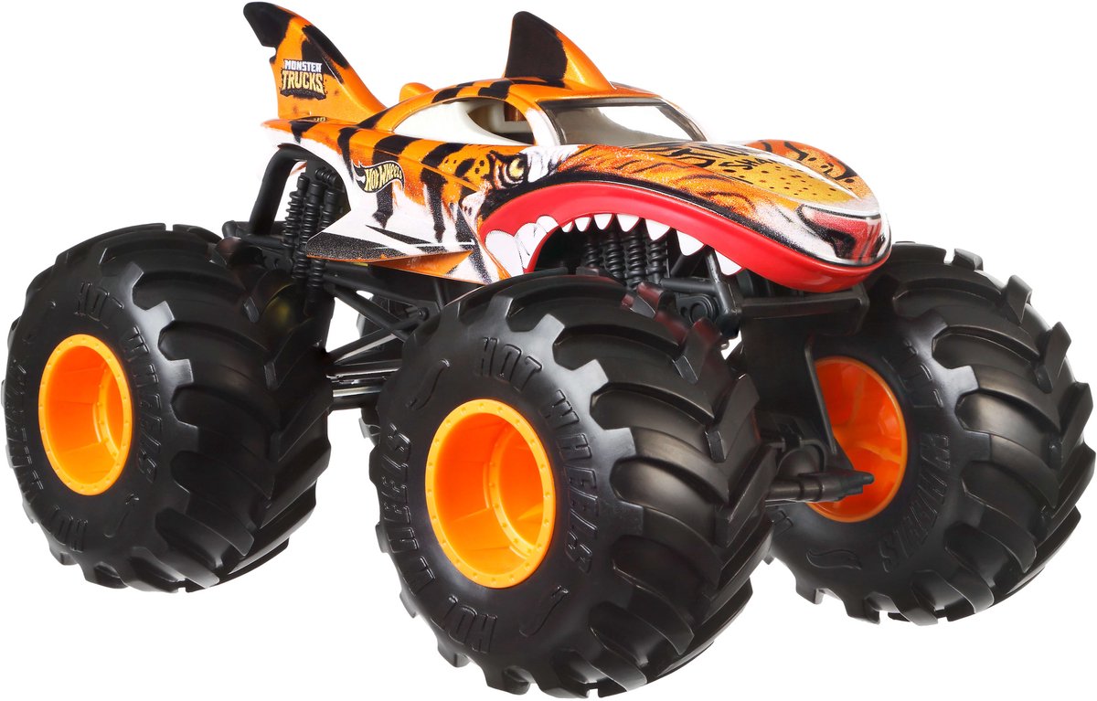 Hot Wheels grote monstertrucks tijgerhaai