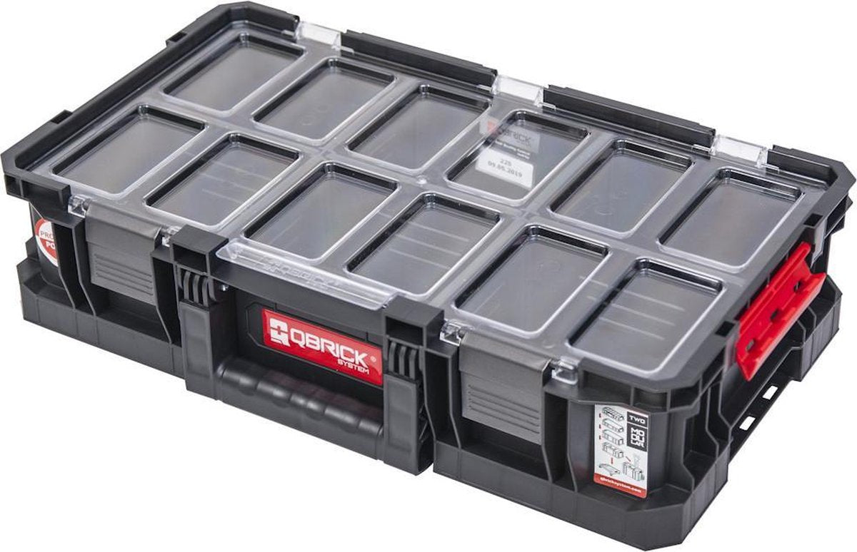 Qbrick System Gereedschapskoffer organisator flex plus systeem twee gereedschapskoffer