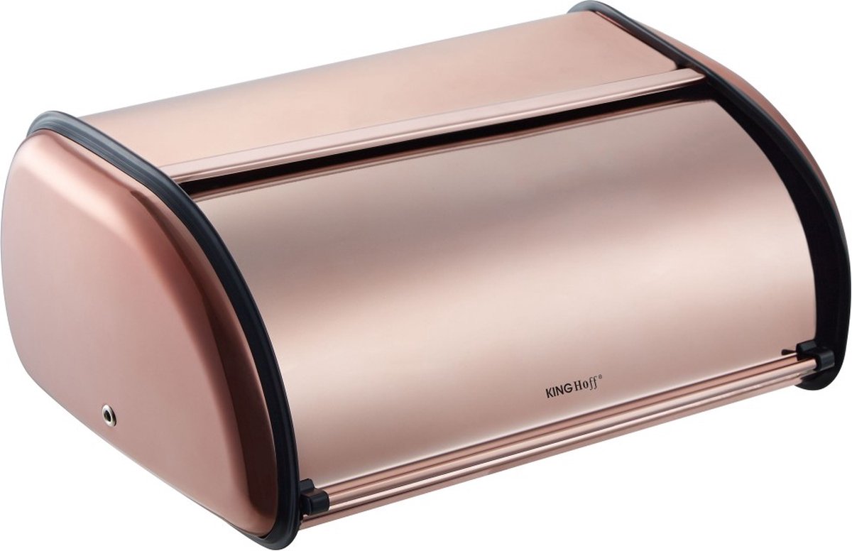 KINGHOFF 1840 - broodtrommel - rose gold metal - 36 x 24 x 15 cm