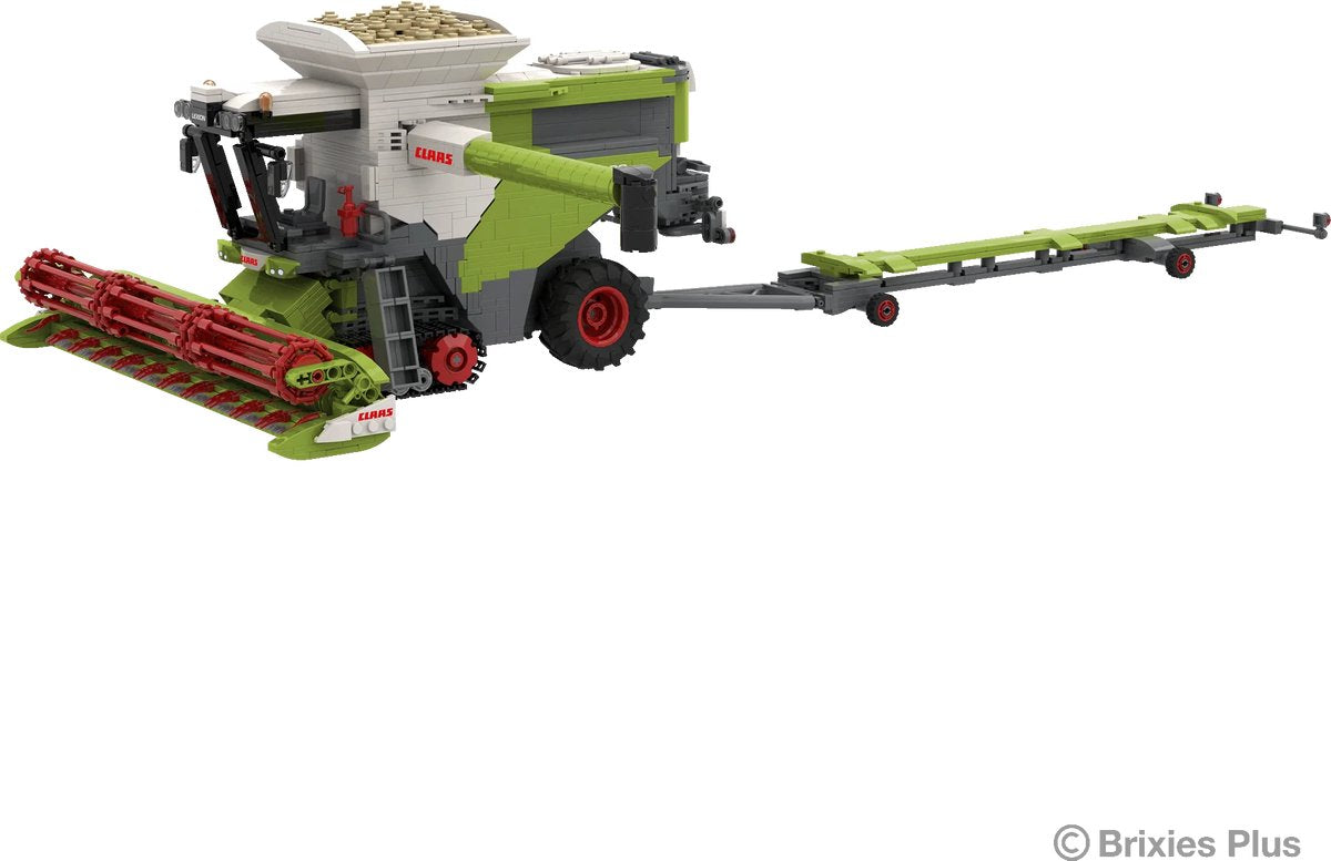 Claas brixies plus lexion 8900 terra trac - klembouwstenen met aanhanger