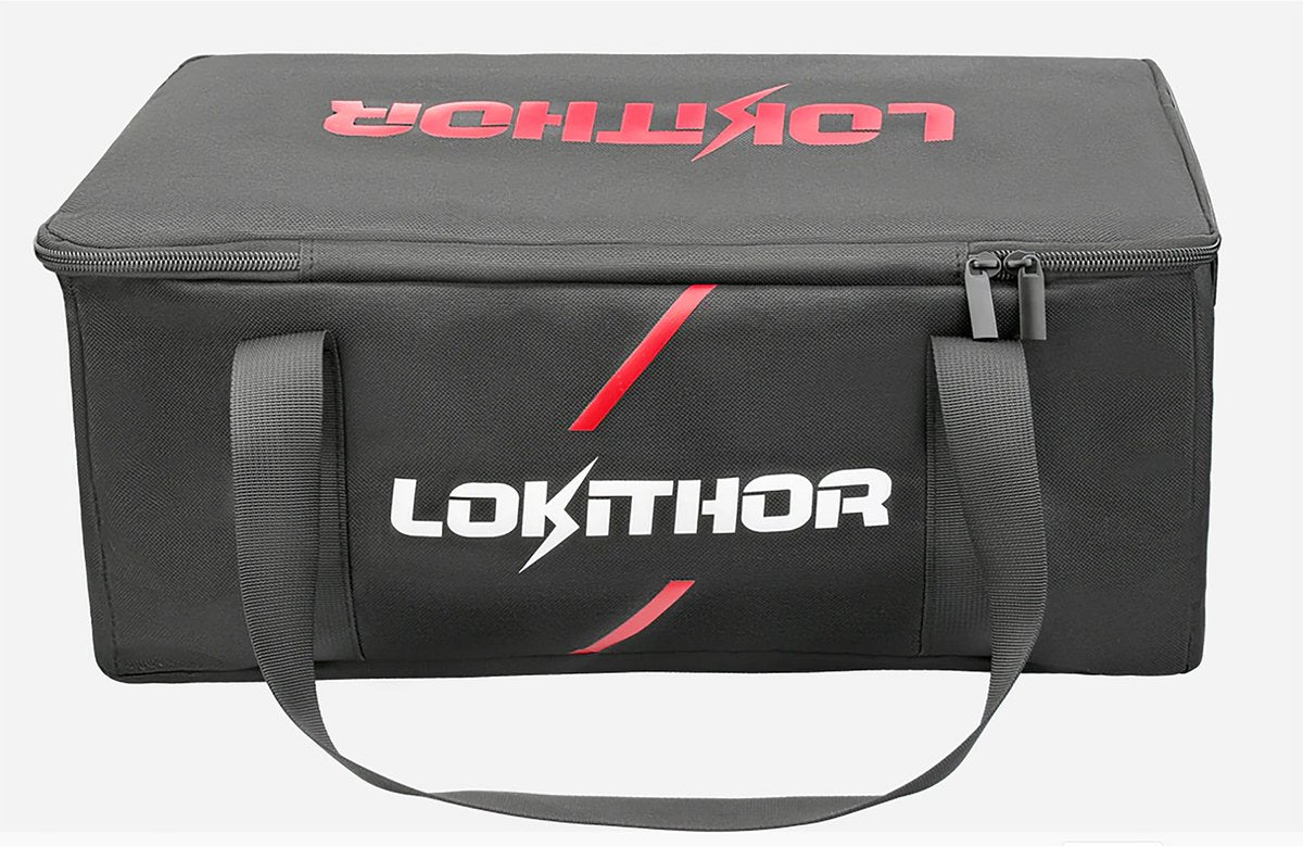 Lokithor opbergtas aw401 jump starter - vakverdeling in tas - handvat schouderriem - duurzaam slijtvast - zachte binnen voering