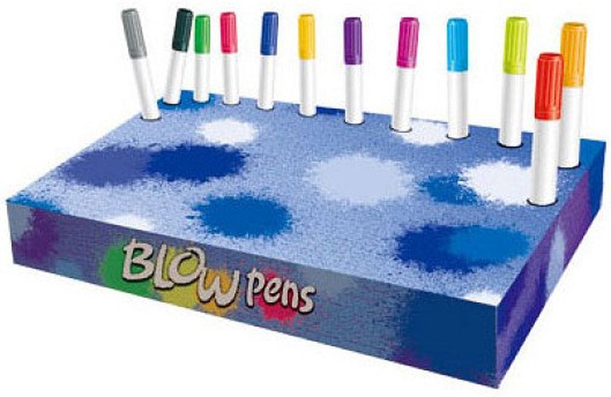 Lobbes Speelgoed BV Lobbes blaaspennen ruimtevaart set met pompje en templates.