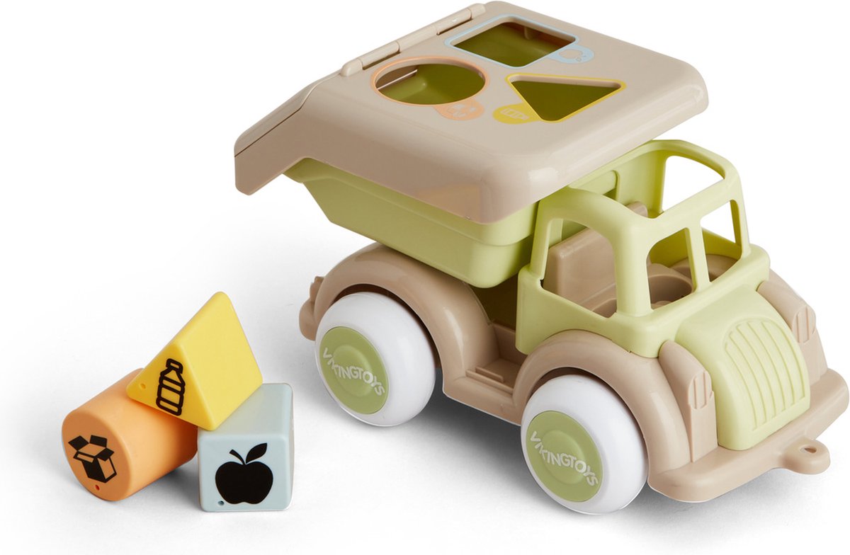 Viking Toys - ecoline - vuilniswagen - vormenstoof