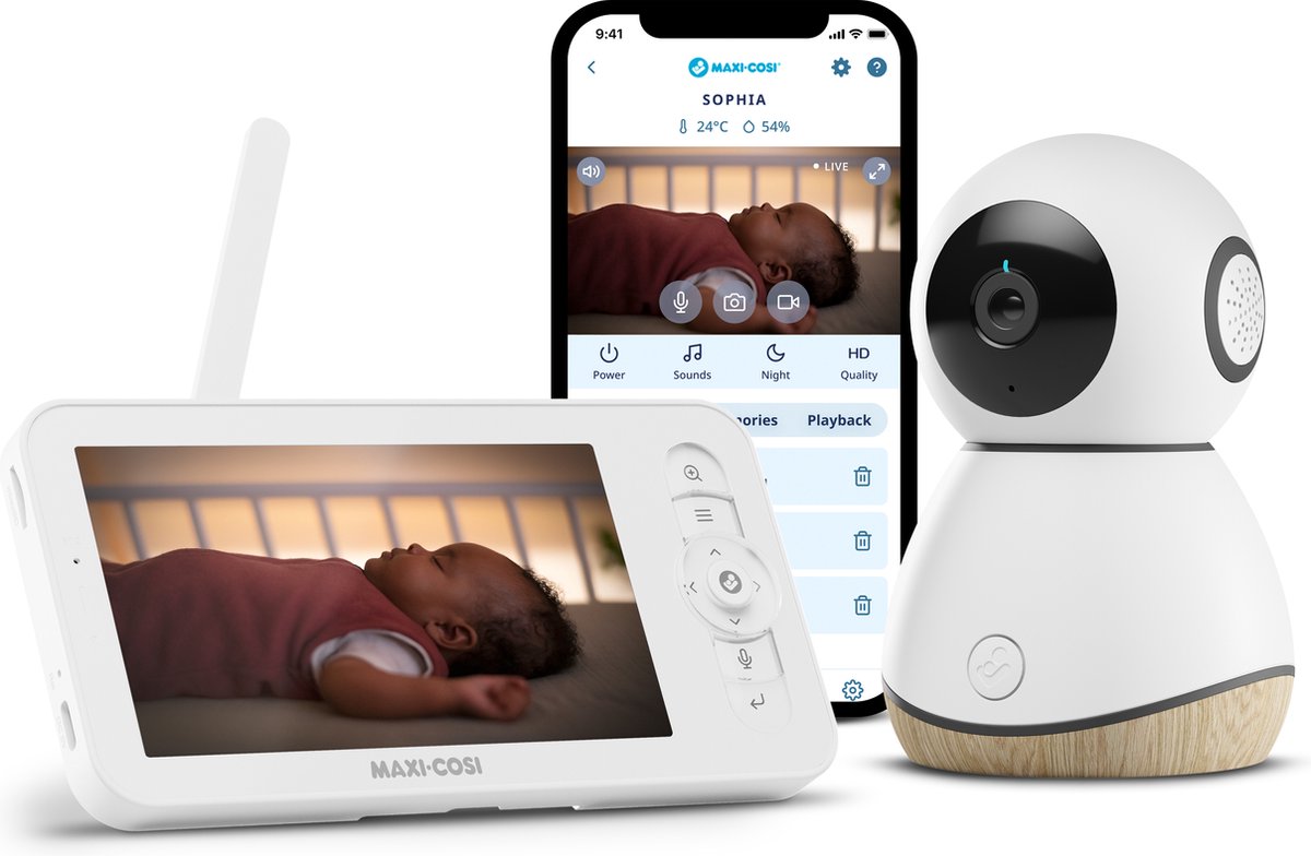 Maxi-Cosi see pro babyfoon - cryassist - met camera en app
