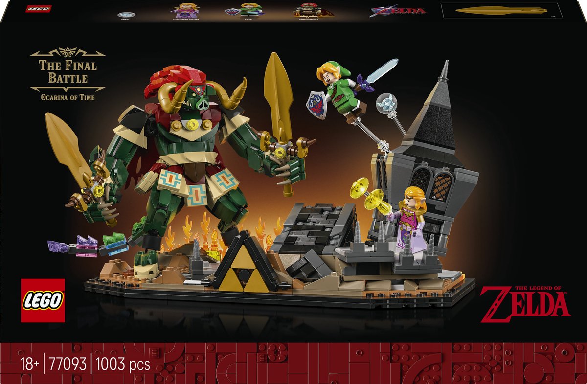 LEGO ® the legend of zelda™: ocarina of time™ – the final battle - model kit for adults - 77093