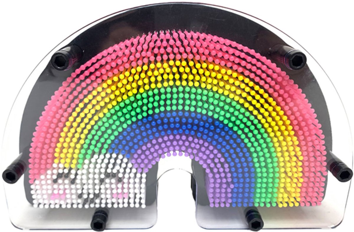 VAN MANEN Pin it! regenboog speelgoed 3d afdruk maken - kleurrijk kinderspel.