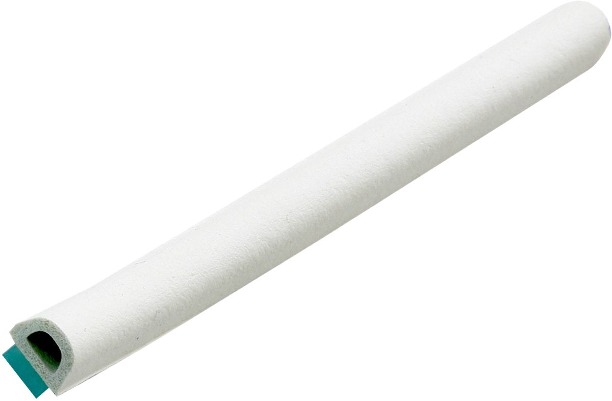 Ellen Tochtband - wit - kunststof - - d-profiel 8 x 6 mm x 7.5 m wit