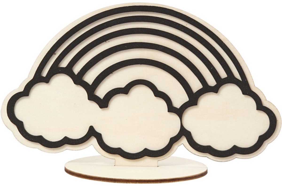 Creativ Company Cc houten figuur regenboog 10,5 cm