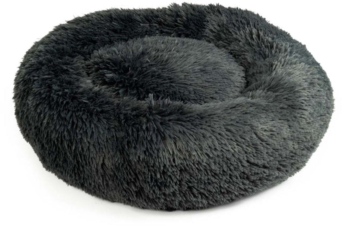 Duvo Plus snug - donut bed - donkergrijs - l - 80x80x17cm - wasbaar
