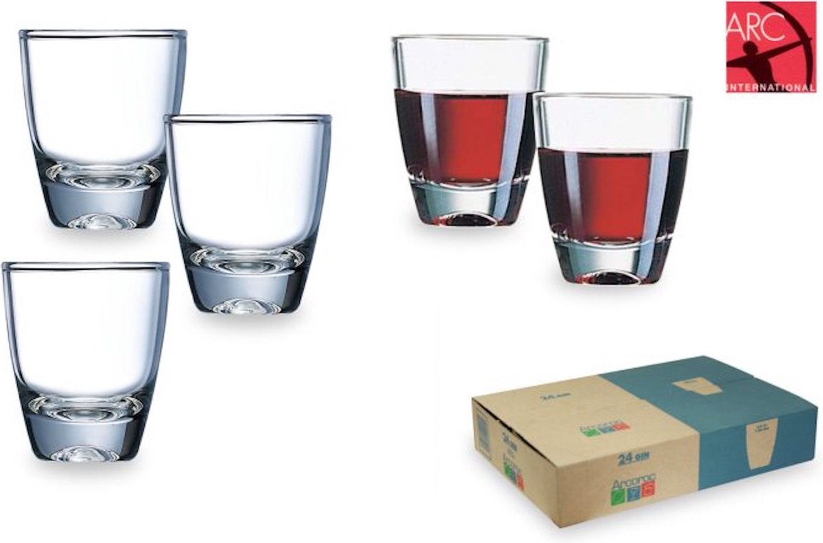 Arcoroc gin shotglas 3,5cl set24