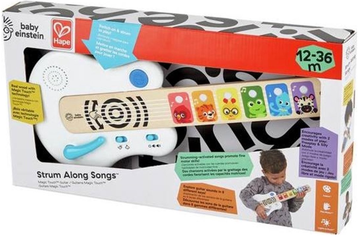 Hape baby einstein magic touch guitar musical - speelgoedinstrument - wit