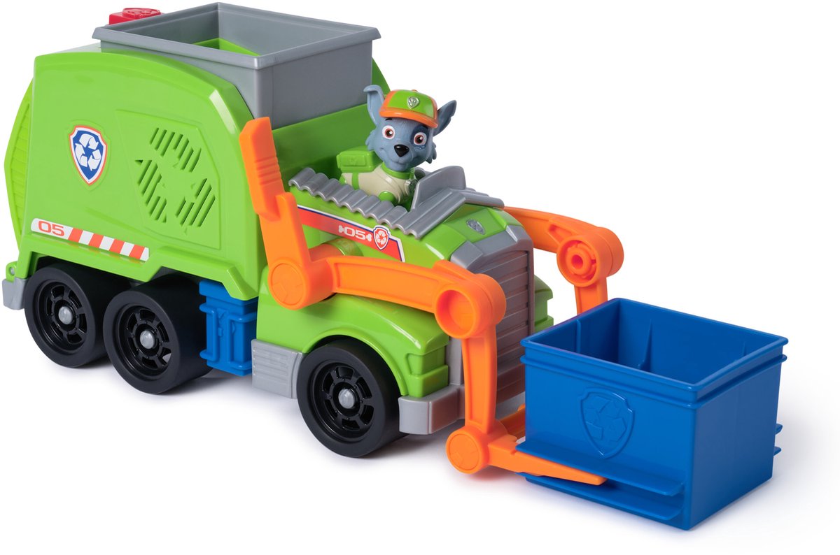 PAW Patrol - rocky's recycle vrachtwagen met rocky speelfiguur