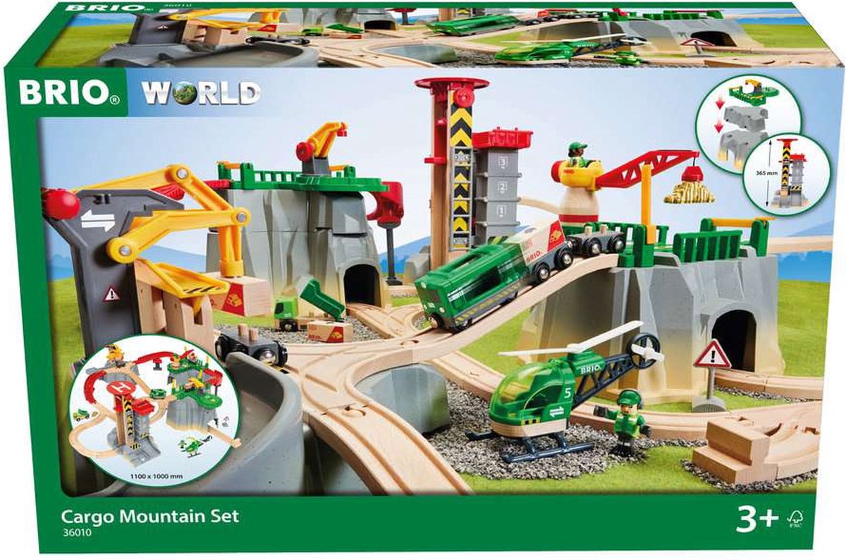 BRIO cargo mountain set - 36010 - treinbaan