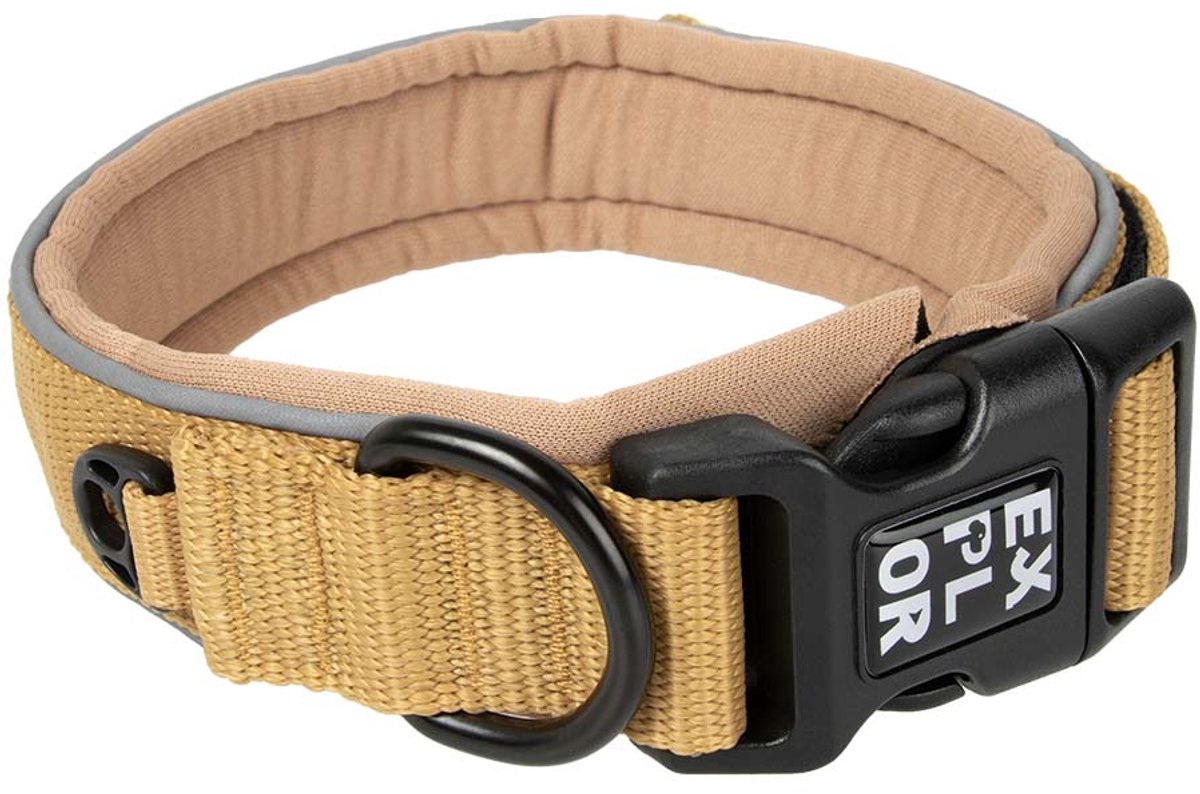 Explor Duvoplus ultimate fit halsband comfy classic voor honden xl-52-61cm honey gold