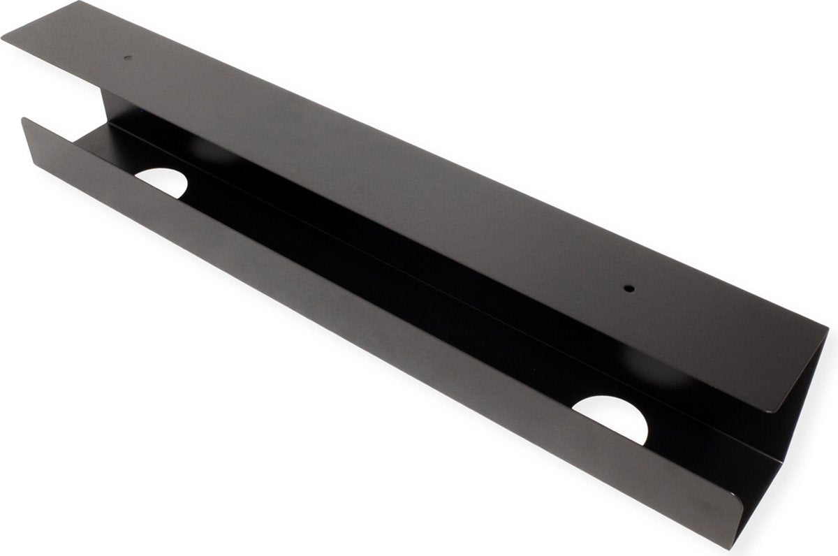 Value kabelgoot voor montage onder de tafel, zwart